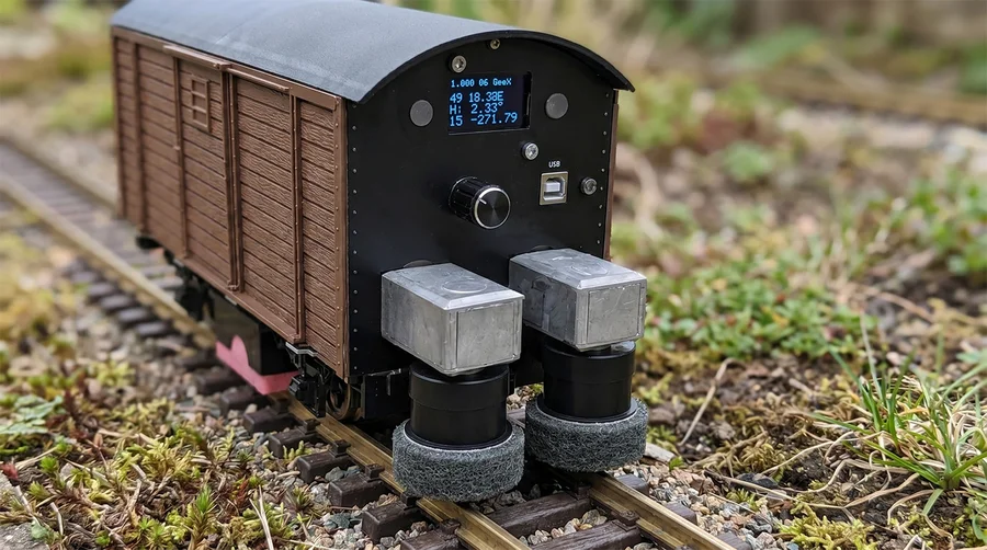 Mess- und Polier-Güterwagen Spur G Bausatz Braun | DCC | OLED | Bluetooth – ML-Train 889190800 - Detaillierte Übersicht