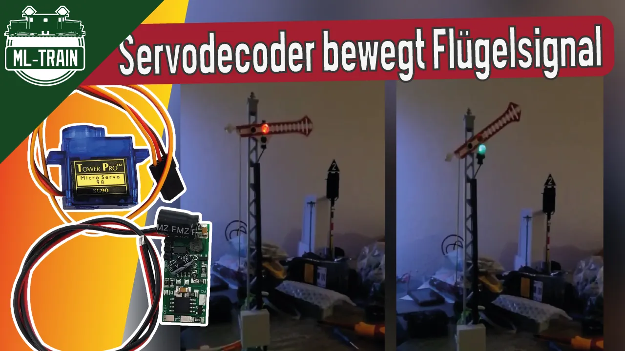 Digitales Spur-G-Flügelsignal mit Servodecoder & Motor – Umbau, Wippfunktion und Praxisbetrieb