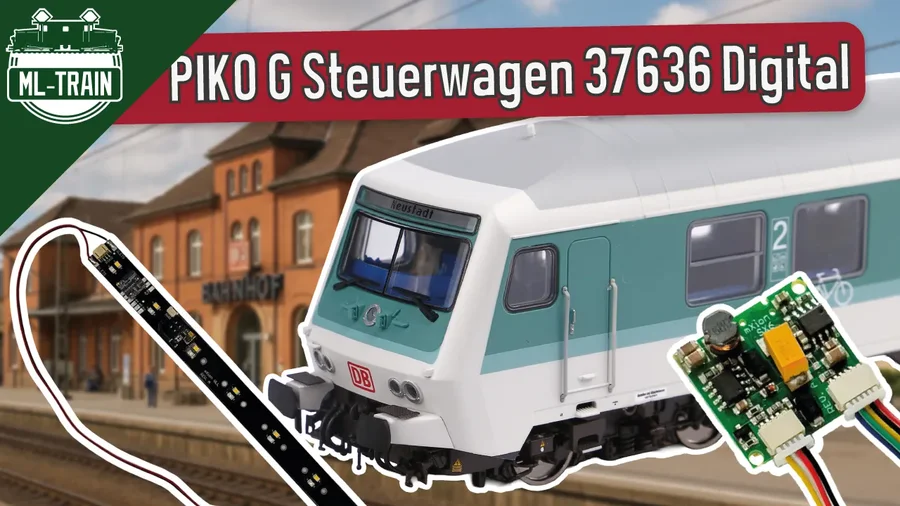 PIKO G Steuerwagen digitalisieren mit Sound & Licht – Umbau mit Decoder, SX6 & ULL Lichtleiste