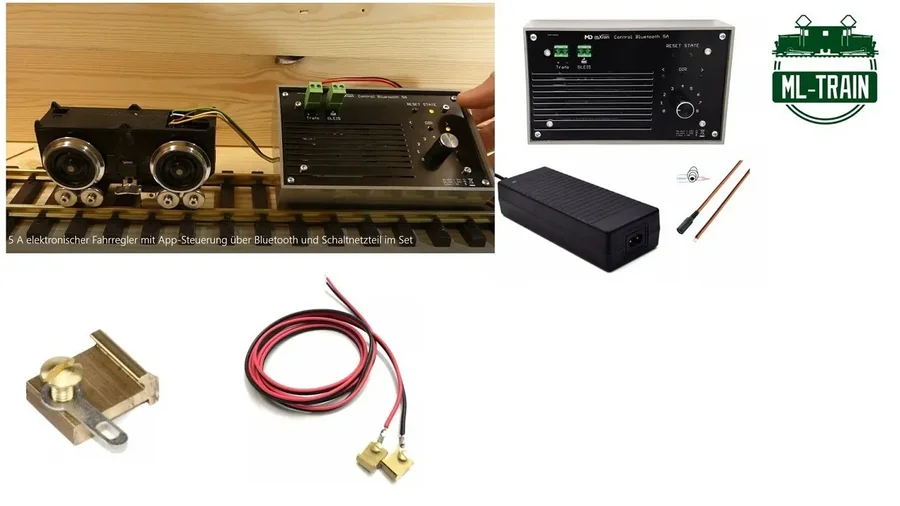 Analoger elektronischer Fahrregler 5A mit App Steuerung und Netzteil von ML-Train (Produktvideo)