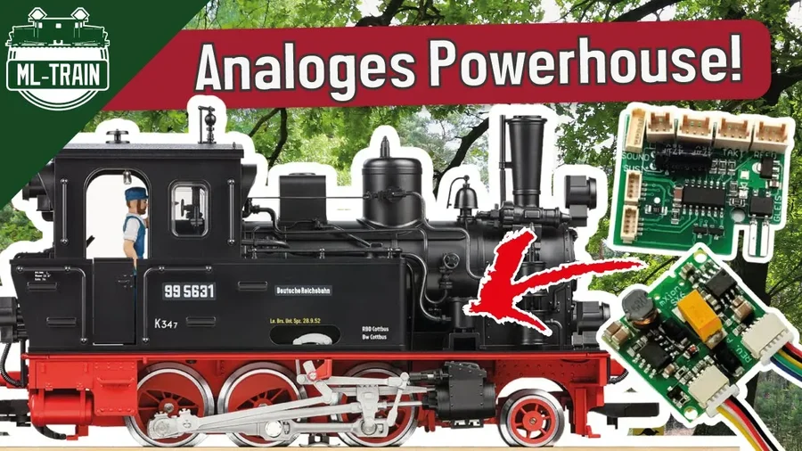 Umbau einer analogen LGB 21741 Dampflok Spur G mit Digitalsound SX6 und SSM (Produktvideo)