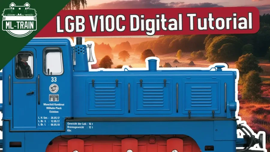 Digitalisierung der LGB V10C Spur G Modelleisenbahn: Ein technologisches Kunstwerk in Blau