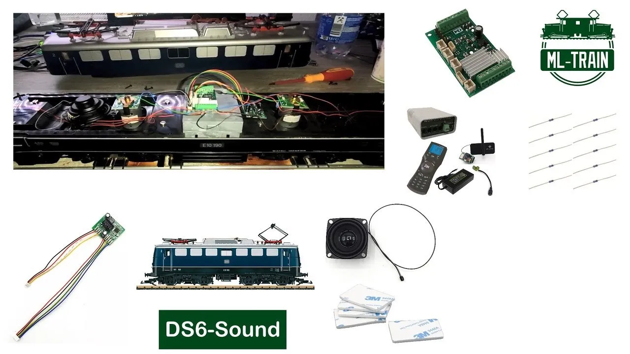 Digitalisierung einer E10 BR 110 LGB 20750 Rheingold mit DRIVE-XL und SX6 (Produktvideo)