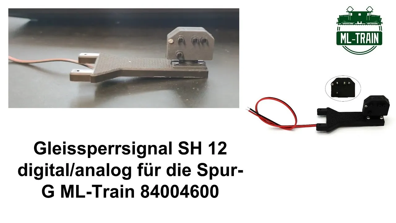 Gleissperrsignal SH 12 digital/analog für die Spur-G ML-Train 84004600 (Produktvideo 1/4)