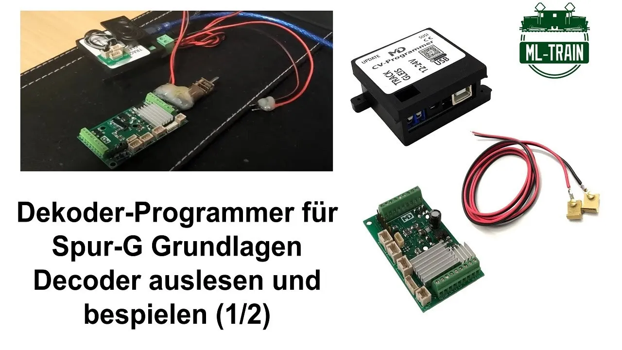 Dekoder-Programmer für Spur-G Grundlagen Decoder auslesen und bespielen 1/2 ML-Train (Produktvideo)