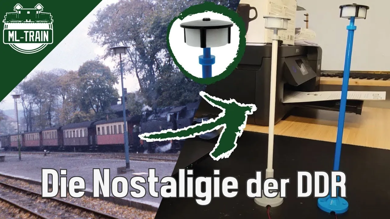Zusammenbau der DDR Bahnhofslaterne Rundscheibenleuchte von ML-Train (Produktvideo)