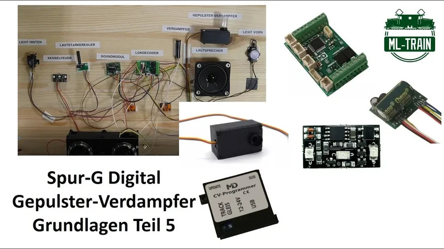 Gepulster Verdampfer Digital Tutorial Spur G Eisenbahn von ML Train Grundlagen Teil 5 (Produktvideo)