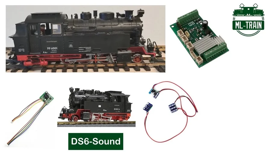 Anfahrzischen und Anfahrpfiff einstellen bei einer Dampflok mit SX6 Sound ML-Train (Produktvideo)