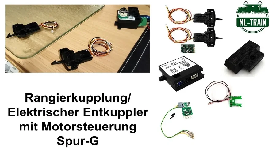 Rangierkupplung/Elektrischer Entkuppler mit Motorsteuerung Spur-G von ML-Train (Produktvideo)