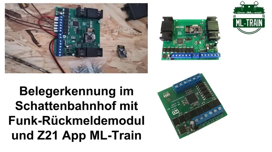 Belegerkennung im Schattenbahnhof mit Funk-Rückmeldemodul und Z21 App ML-Train (Produktvideo)