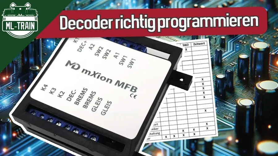 So programmieren Sie den Decoder mit Pendelzug-Weichensteuerung und Bremsgenerator richtig