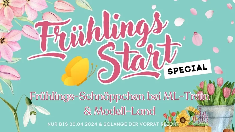 Frühlings-Start Specials Bei ML-Train & Modell-Land! Sparen Sie bei ausgewählten Lok & Wagen Sets