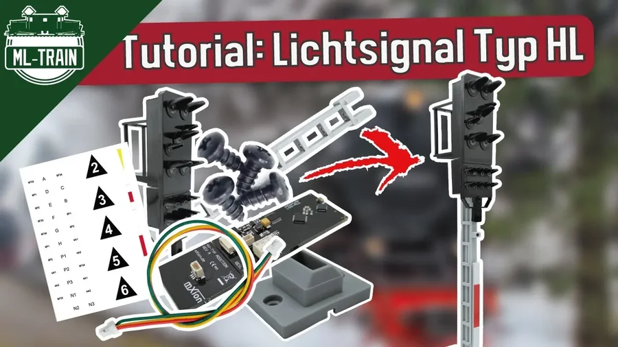 Anleitung: Aufbau des Lichtsignals Typ HL Einheitssignal für Spur G mit Decoder - Analog & Digital