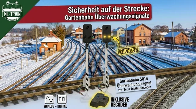 Überwachungssignal für die Gartenbahn: Aufbau & Programmierung ML-Train SO16-Lichtsignal