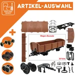 Niederbordwagen braun als Spur-G Bausatz