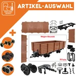 Hochbordwagenwagen braun als Spur-G Bausatz