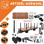 Rungenwagen braun/schwarz als Spur-G Bausatz