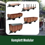 Niederbordwagen gerade grau als Spur-G Bausatz_auswahl1