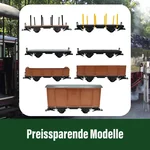Gedeckter Güterwagen grau als Spur-G Bausatz ML-Train 88919610_auswahl8