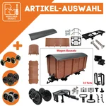 Gedeckter Güterwagen braun als Spur-G Bausatz