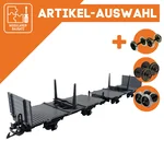 Drehschemelwagen Set schwarz/grau als Spur-G Bausatz