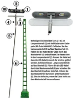 Gittermastleuchte DB, zweiflammig für Spur-G Modellbahnanlage ML-Train 83802050_auswahl10
