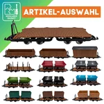 Feldbahn-Flachwagen braun als Spur-G Bausatz