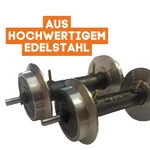 2x Edelstahl Radsatz für Feldbahnloren Lauffläche: 26mm ML-Train 88919475_auswahl4