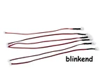 6 Stk. LED-Lampe 5 mm grün blinkend 5-19 Volt ML-Train 83201090
