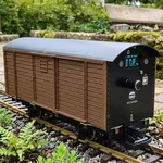Mess-Güterwagen Spur G Bausatz braun – Diagnose-Wagen mit OLED-Display ML-Train 889190700