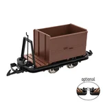 Kastenlore mit Bremserbühne Grubenhunt Feldbahnwagen braun Spur G Bausatz ML-Train 88919365