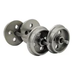2x Edelstahl Radsatz für Feldbahnloren Lauffläche: 26mm ML-Train 88919475
