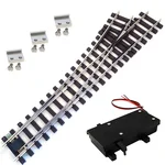 Weiche links Set Vernickelt R5 210 cm mit digitalen Weichenantrieb ML-Train 8930050