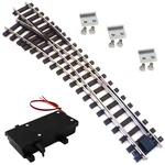 Bogenweiche links Set Vernickelt R 120/210 mit digitalen Weichenantrieb ML-Train 8930058