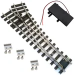 Weiche rechts R3 120cm Set Vernickelt mit analogen TL Weichenantrieb ML-Train 8930076