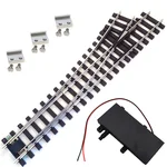 Weiche links R5 210cm Set Vernickelt mit analogen TL Weichenantrieb ML-Train 8930077