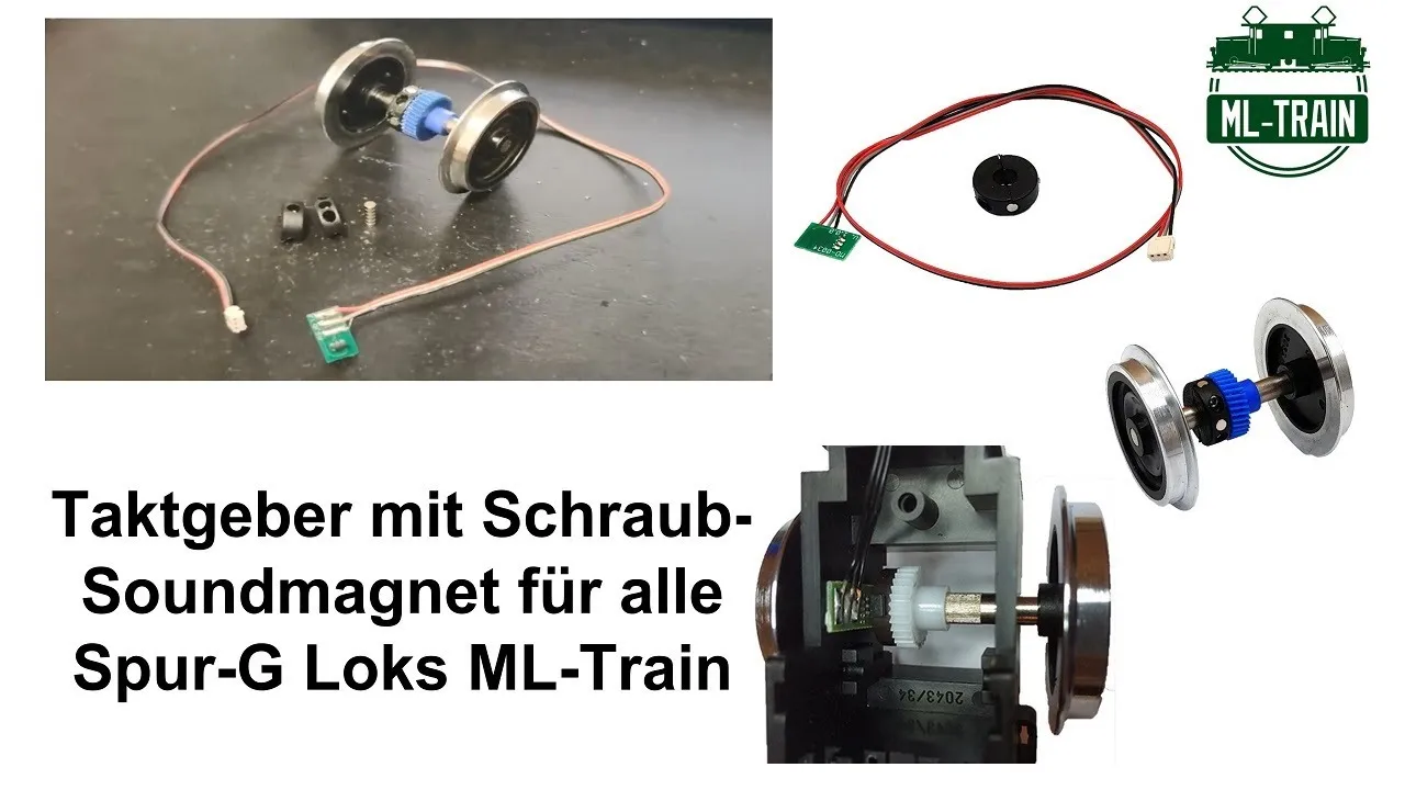 Antriebsachse schwarz B-Getriebe Radkranz Edelstahl Spur-G ML-Train 86701003 Video