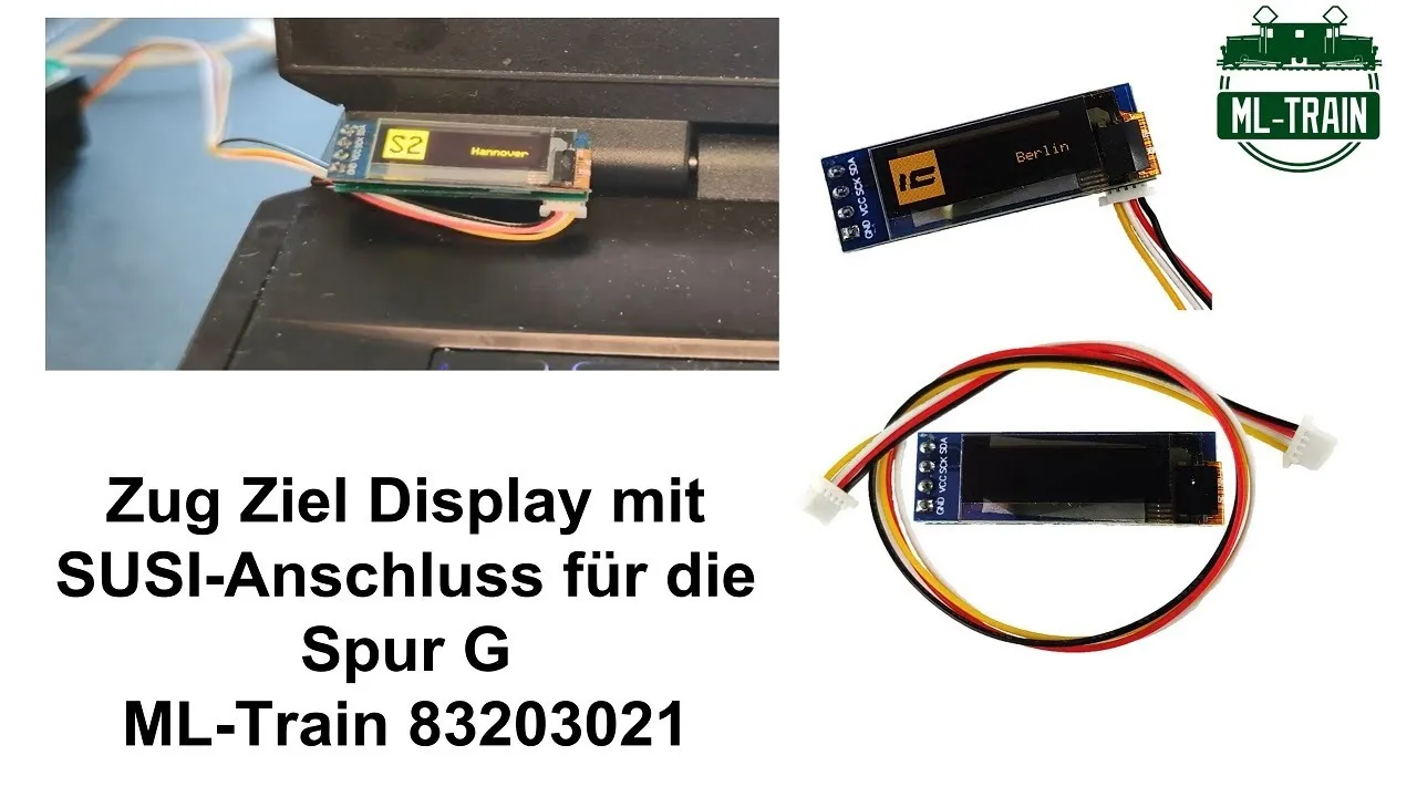 Zug Ziel Display mit SUSI-Anschluss für die Spur G LGB Capricon ML-Train 83203021 Video
