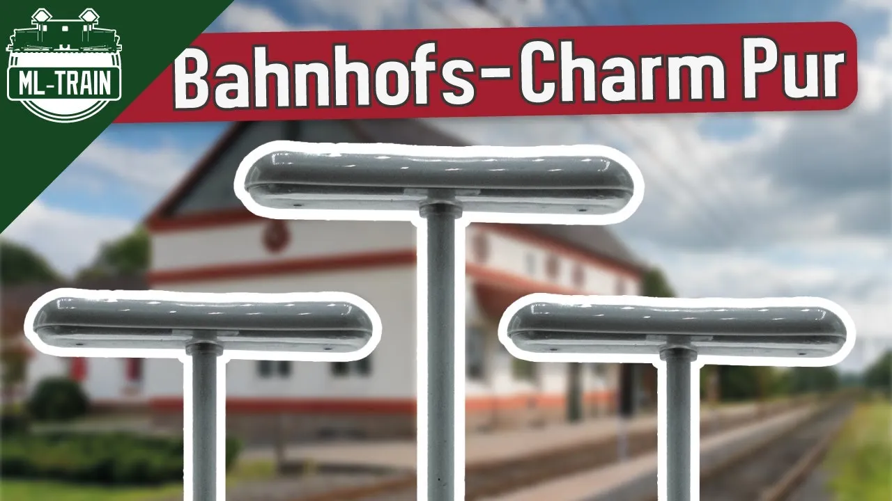 3x DB Bahnsteigleuchte, zweiflammig für Spur-G Modellbahnanlage ML-Train 83802166