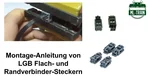4 Stück Randverbinder-Stecker 2-polig ML-Train 85201021 Video